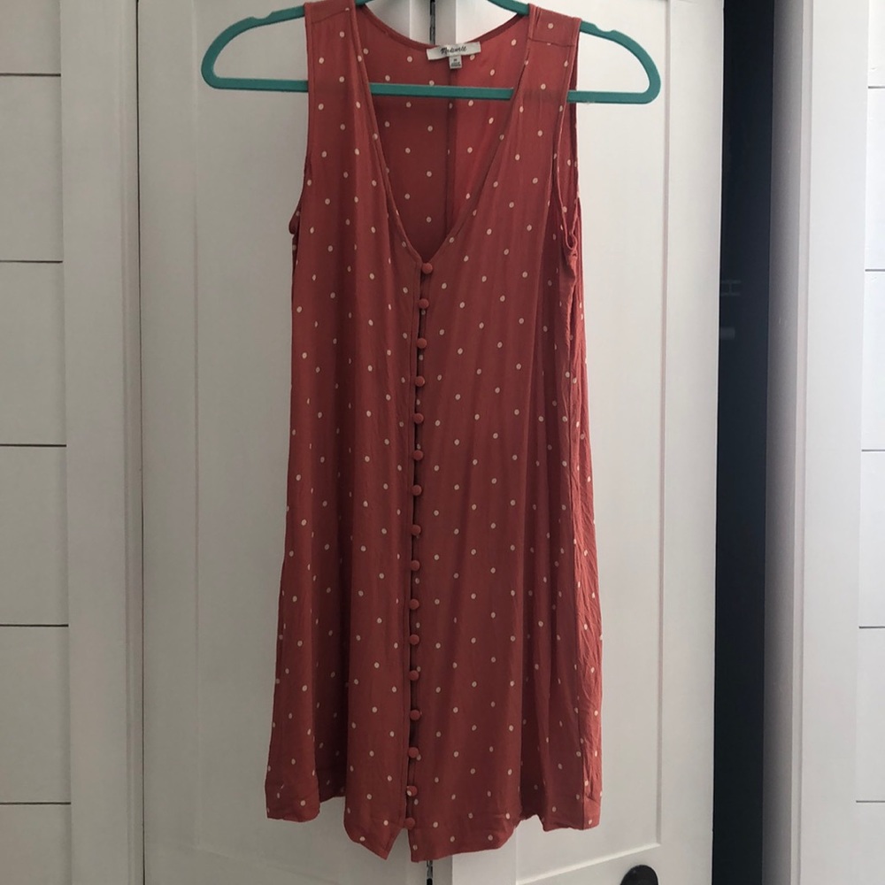 Madewell polka dot shift dress